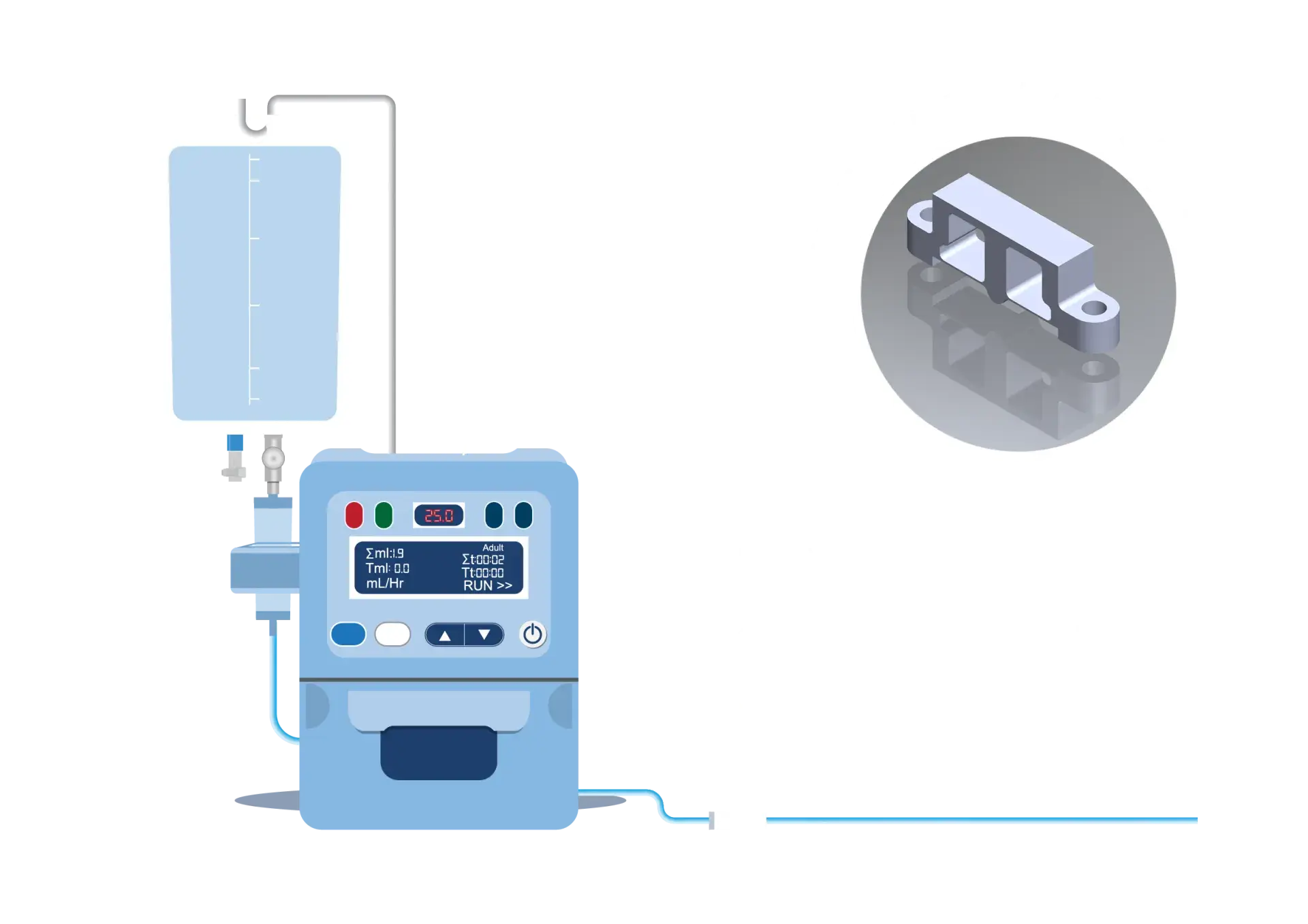 HITEC Sensors custom fluid delivery force sensors for medical drug delivery injectors